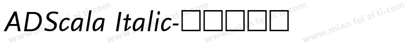 ADScala Italic字体转换